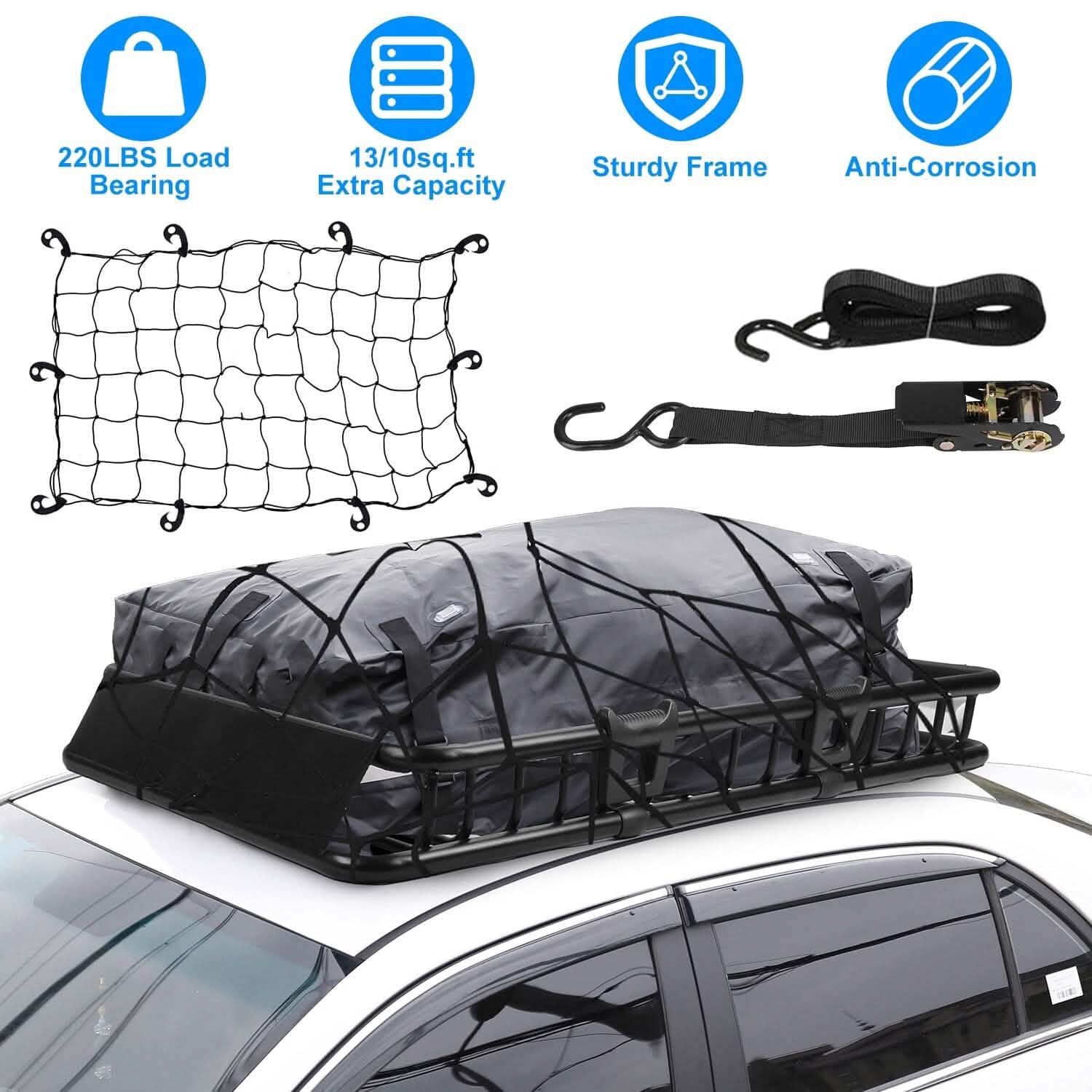 Porte-bagages de toit universel pour voiture