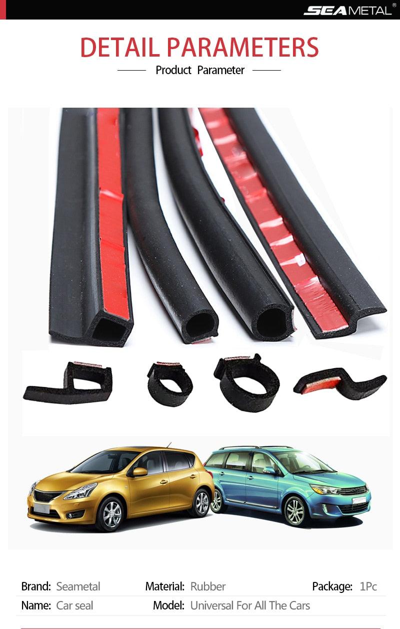 Joint d'étanchéité universel autocollant en caoutchouc pour fenêtre et porte de voiture, bande d'étanchéité pour portière de voiture, autocollants de voiture en caoutchouc, isolation phonique, anti-poussière, bandes d'étanchéité, accessoires intérieurs
