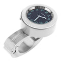 Horloge universelle étanche pour moto - Horloge de guidon de moto avec veilleuse, cadran de montre, horloge de guidon de vélo, ensemble horloge de guidon de moto avec patin antidérapant et clé, universel étanche noir