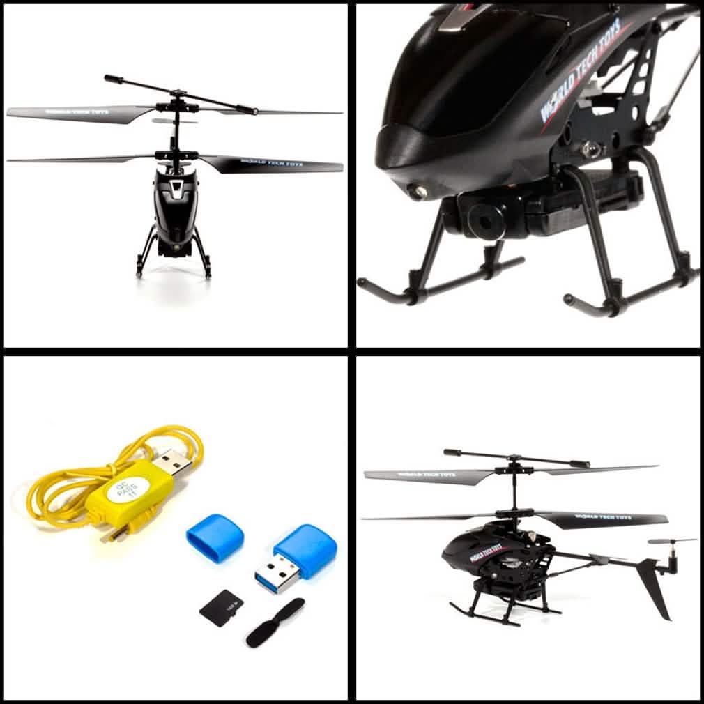 Hélicoptère Nano espion avec caméra 3.5CH IR RC