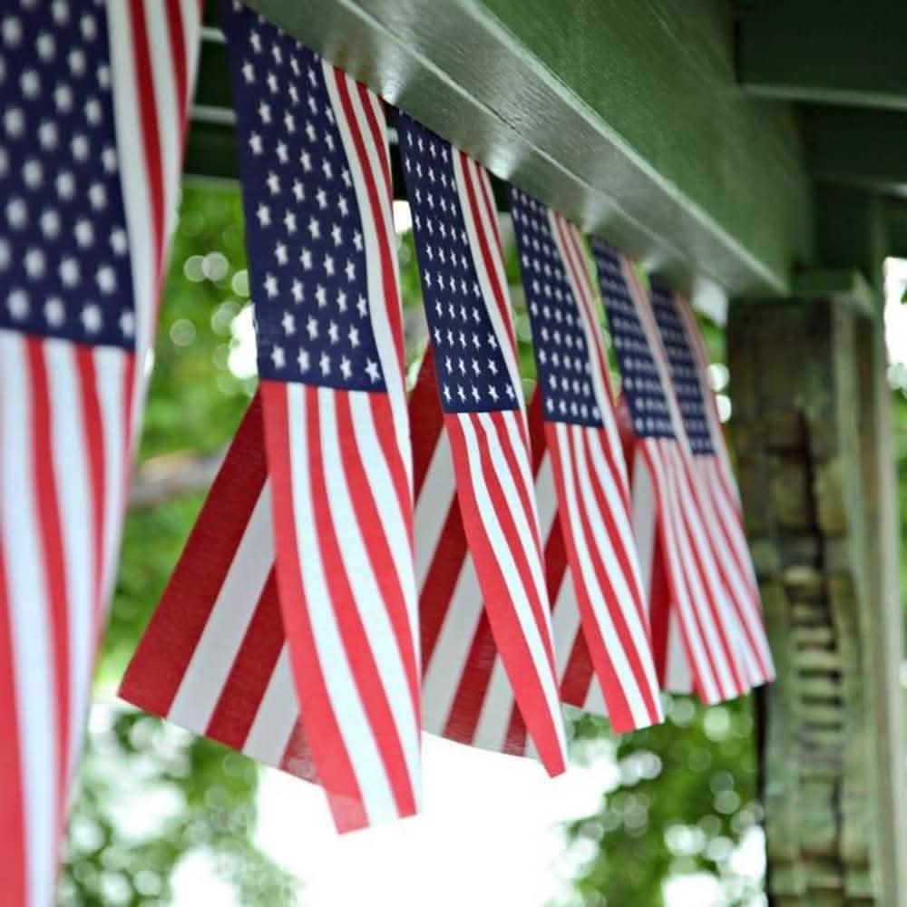 Guirlandes de fanions USA américains