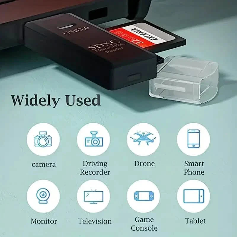 Lecteur de carte SD USB 2.0 Adaptateur de carte Micro SD vers USB
