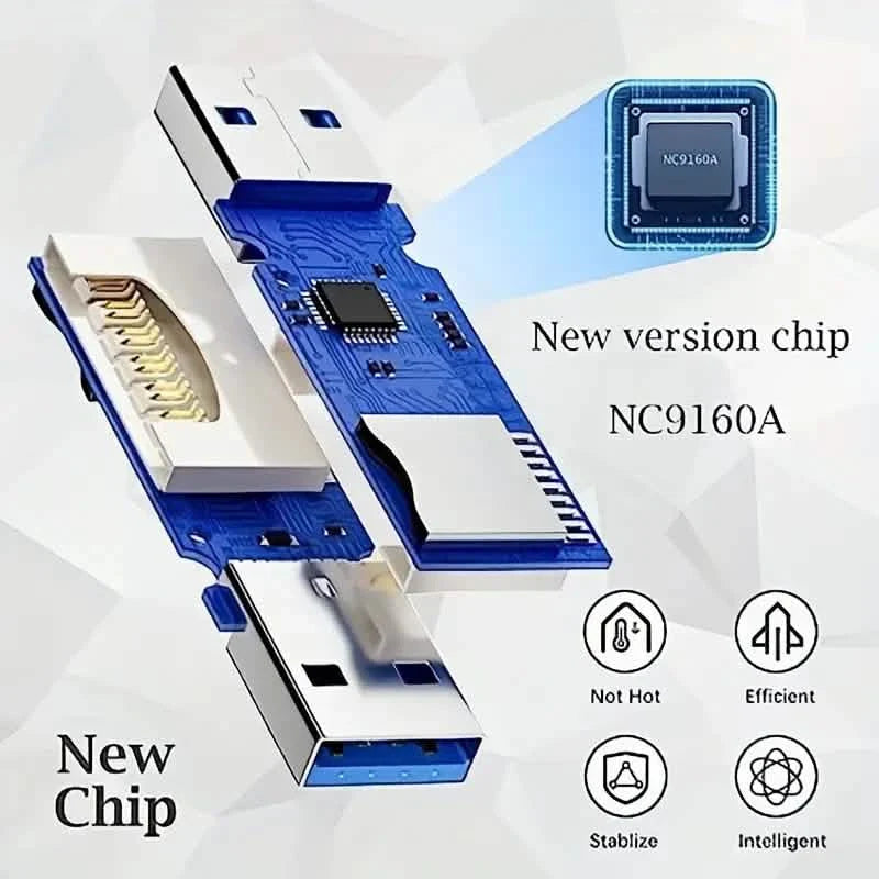 Lecteur de carte SD USB 2.0 Adaptateur de carte Micro SD vers USB