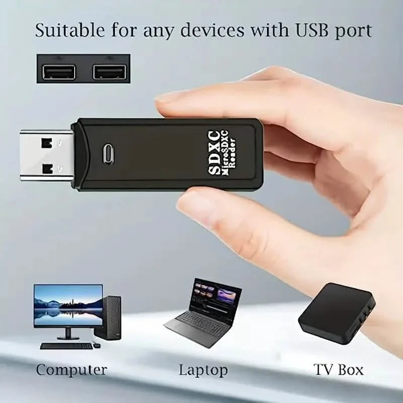 Lecteur de carte SD USB 2.0 Adaptateur de carte Micro SD vers USB