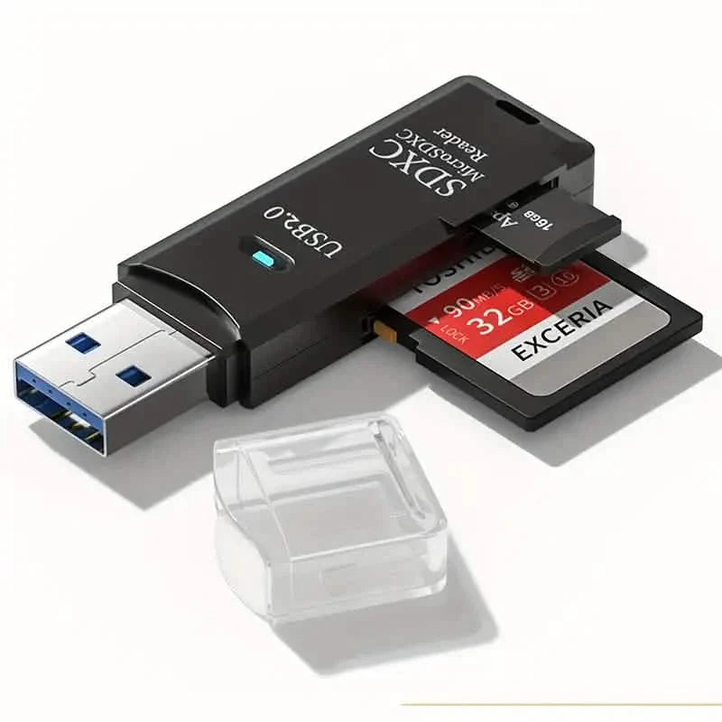 Lecteur de carte SD USB 2.0 Adaptateur de carte Micro SD vers USB