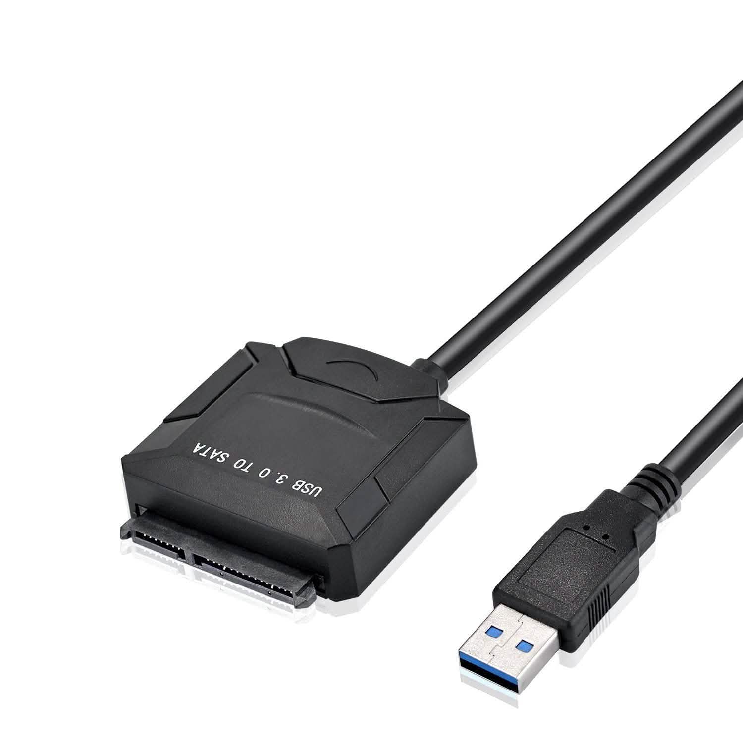Adaptateur convertisseur USB 3.0 vers SATA pour disques durs/SSD SATA 2,5"/3,5"