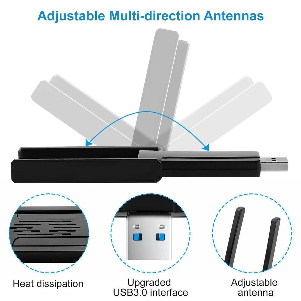 Adaptateur WiFi USB 3.0 AC1300 Mbps