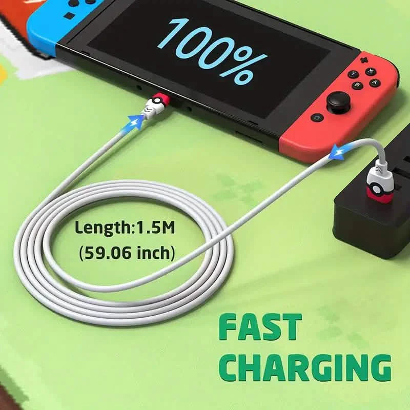 Câble de chargement USB C pour Nintendo Switch