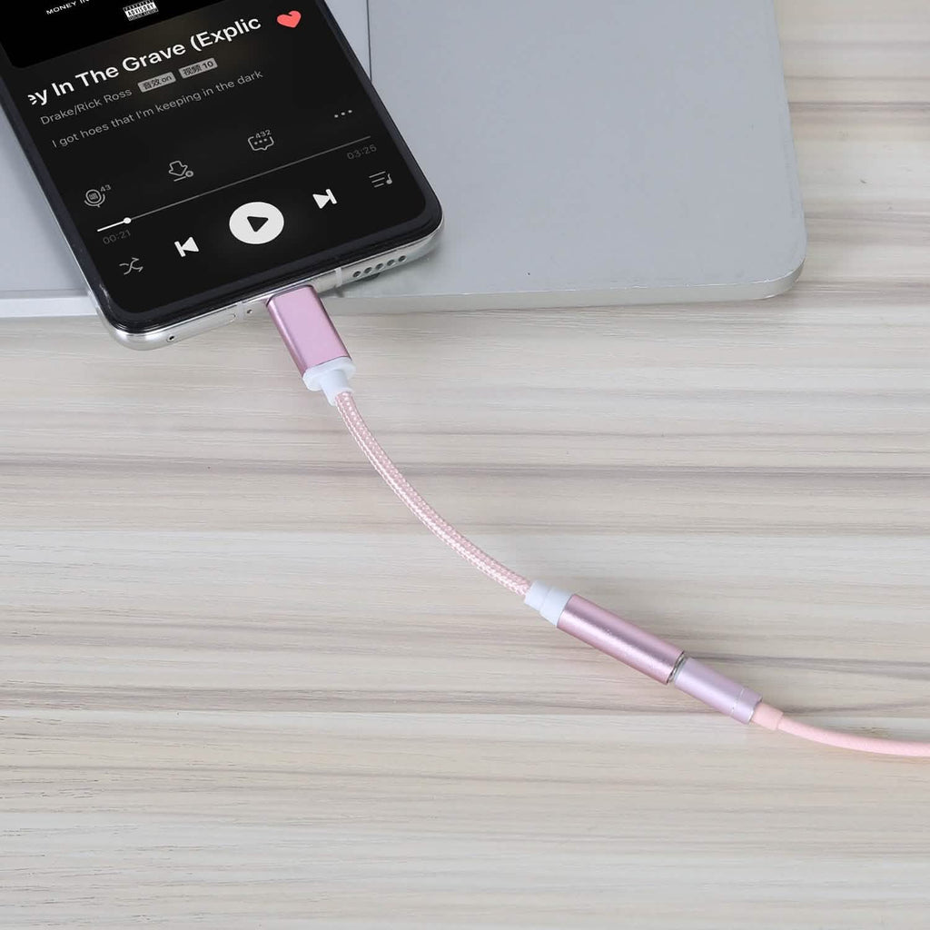 Adaptateur de port USB-C type C vers prise audio auxiliaire 3,5 mm