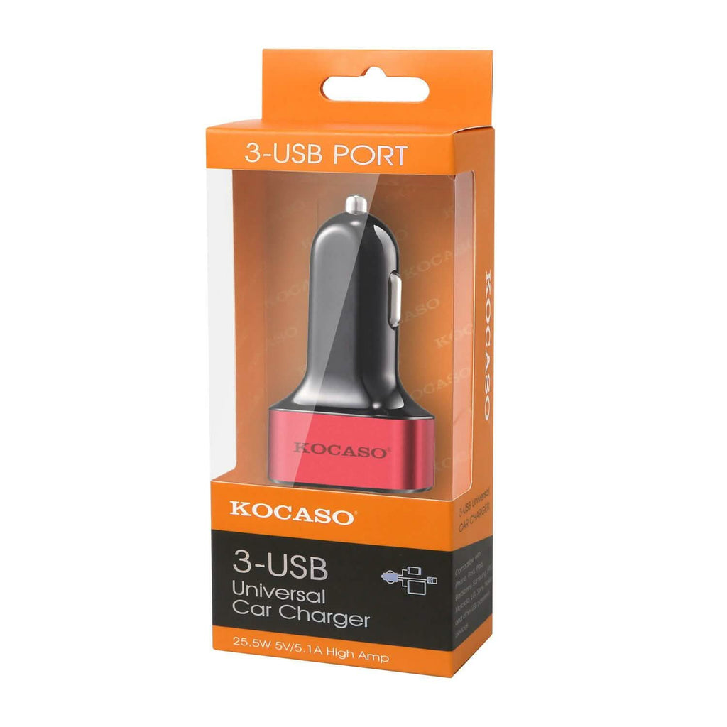 Chargeur allume-cigare USB 30W 5,5A