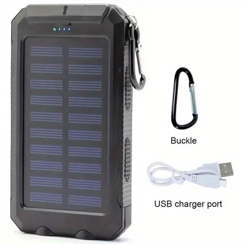 Chargeur portable USB 10000mAh batterie externe solaire pour téléphones portables et ordinateurs portables