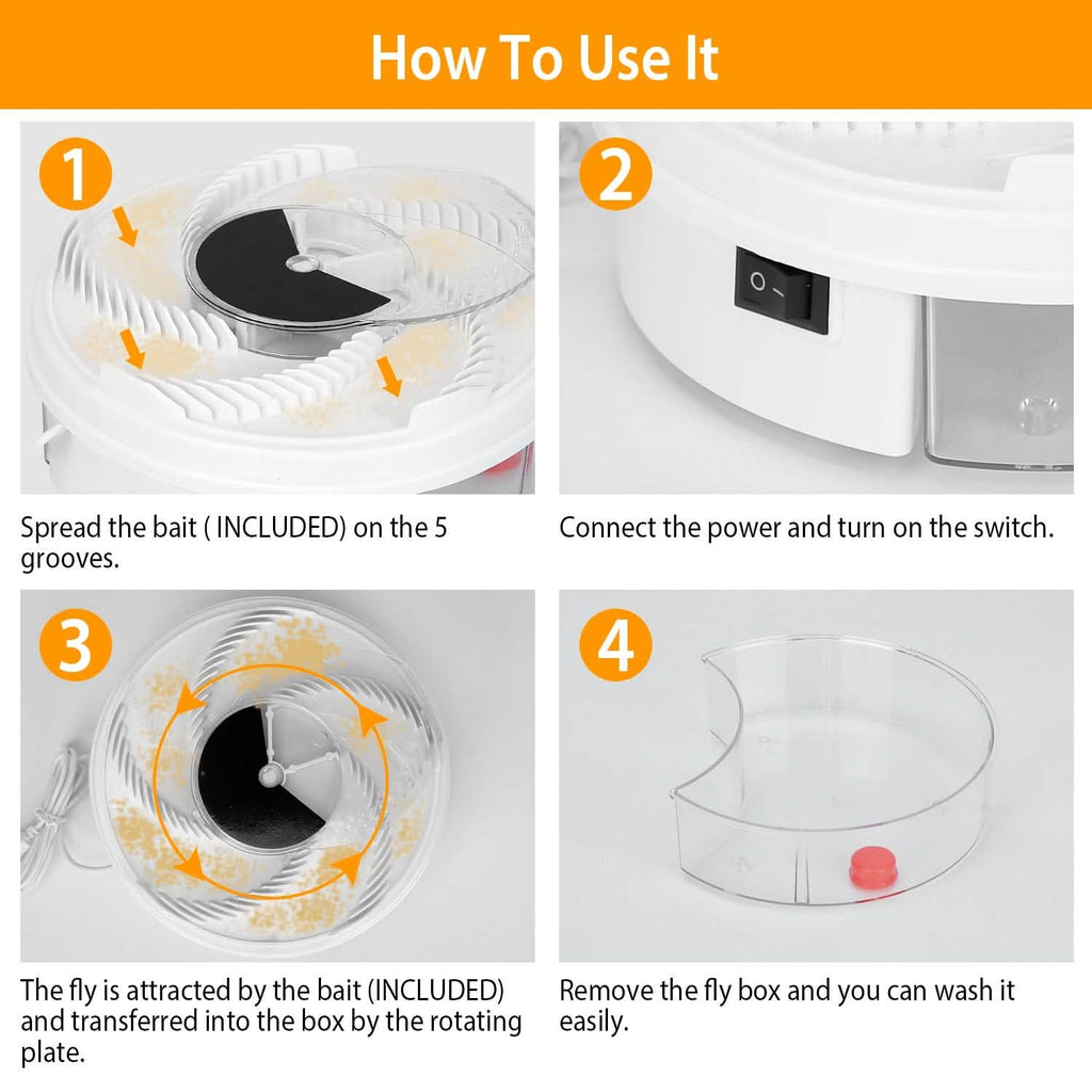 Piège à mouches électrique USB automatique