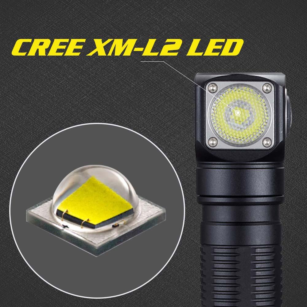Lampe de poche tactique LED rechargeable USB réglable avec LED CREE, étanche, forte luminosité pour la maison, le camping, la sécurité, les coupures de courant