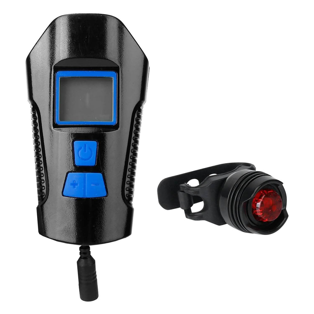 Ensemble de lumières de vélo rechargeables par USB avec compteur de vitesse et odomètre