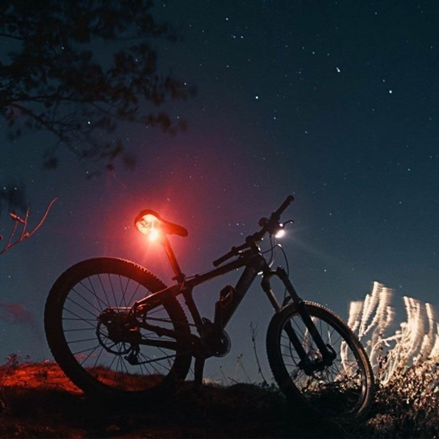 Ensemble de lumières de vélo rechargeables par USB avec compteur de vitesse et odomètre