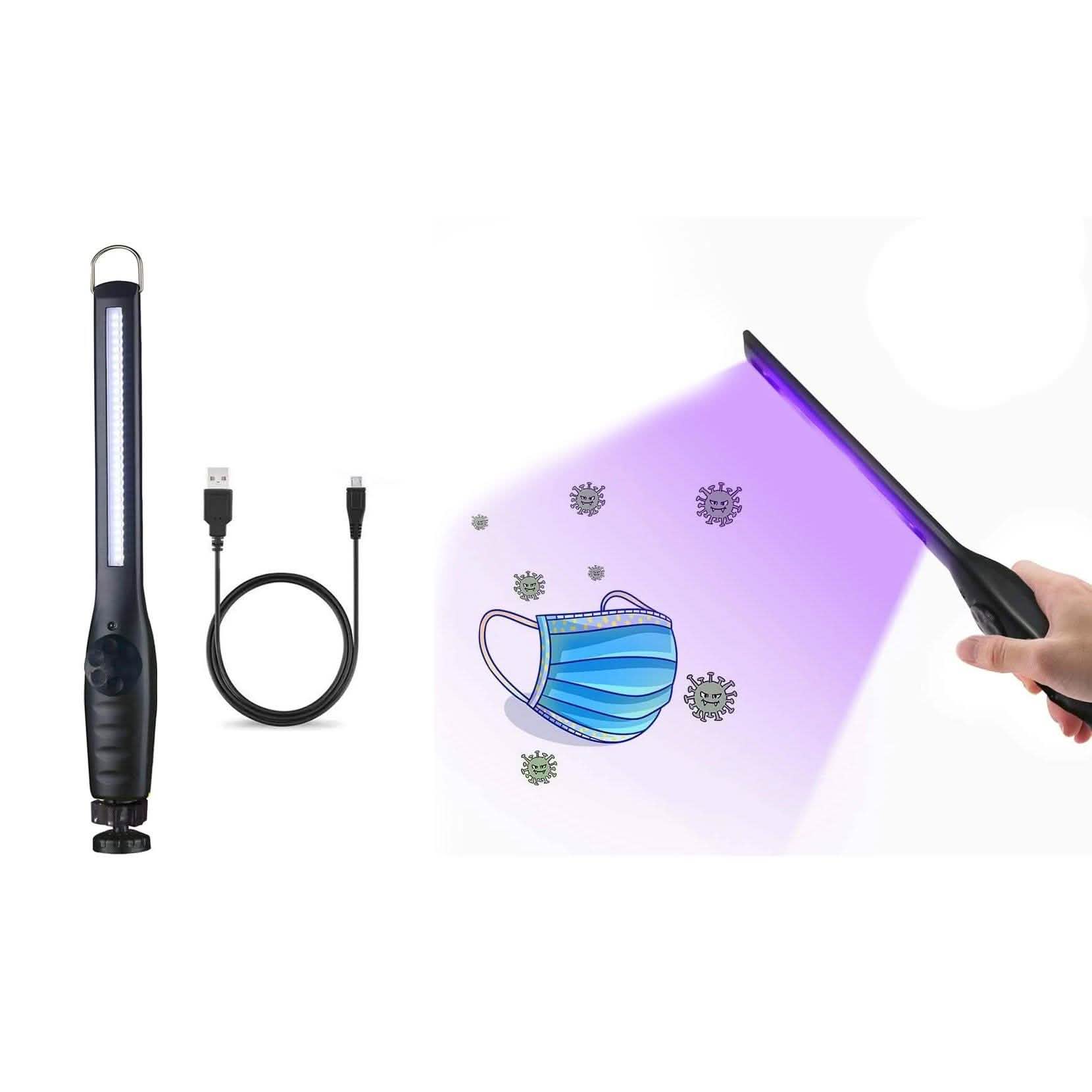 Baguette de désinfection UV portable rechargeable par USB
