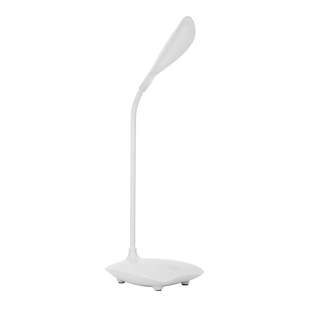 Lampe de Table Rechargeable USB, Lampe de Bureau LED Dimmable à Col de Cygne Flexible