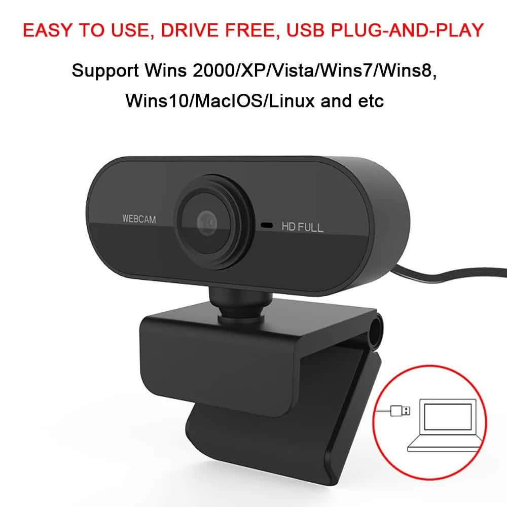 Webcam USB2.0 1080P Full HD