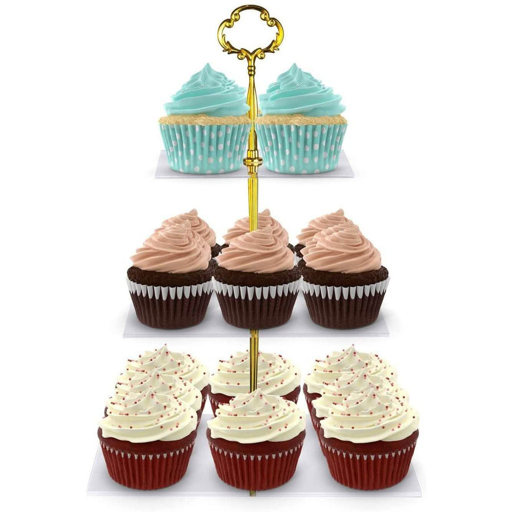 Support à Cupcakes Utenlid à 3 Niveaux Carré Superposé