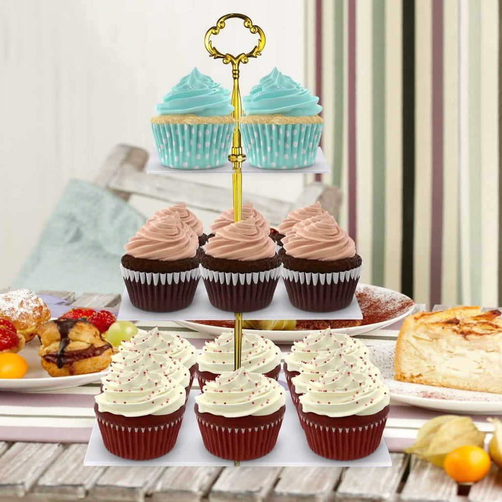 Support à Cupcakes Utenlid à 3 Niveaux Carré Superposé