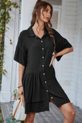 Robe Tunique Unie Col V