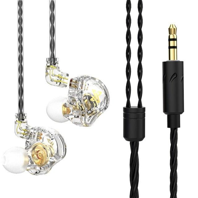 Casque supra-auriculaire sans fil V5.0 HD Stéréo avec micro, suppression passive du bruit, 9 heures d'autonomie pour le sport/la course QKZ AK6 MAX Écouteurs intra-auriculaires stéréo basses, filaires, suppression du bruit, étanches avec microphone