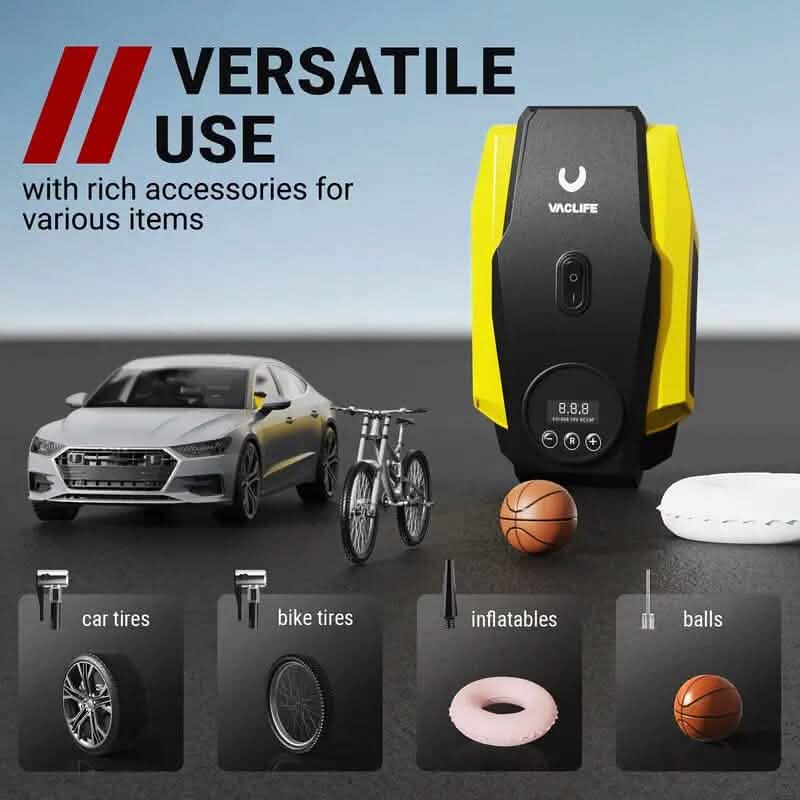Compresseur d'air portable VacLife pour pneus