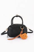 Mini sac bowling en cuir végane avec charm ourson