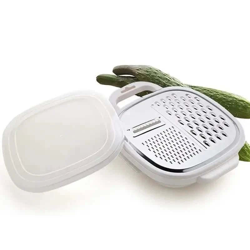 Coupe-légumes avec couvercle et panier égouttoir