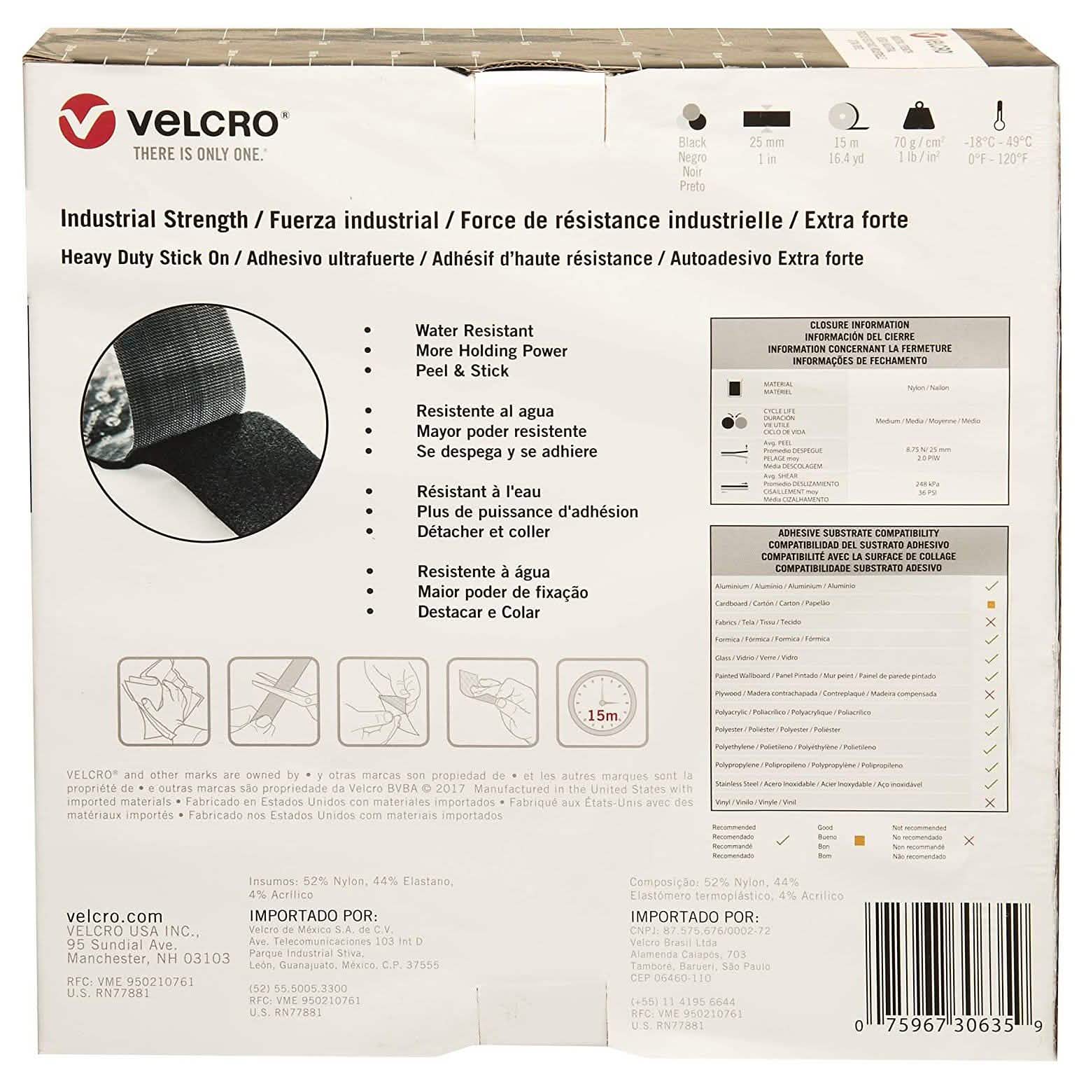 Ruban Velco marque résistance industrielle