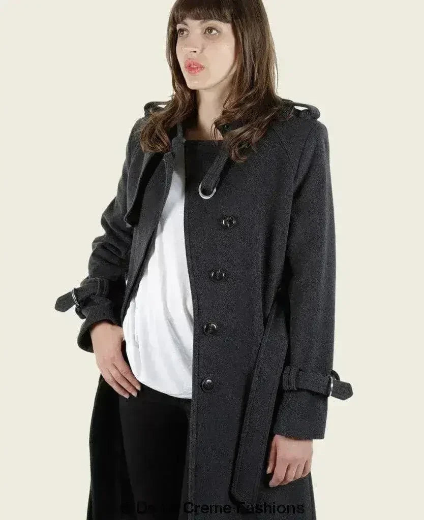 VENTURA - Trench-coat élégant et ajusté sans col