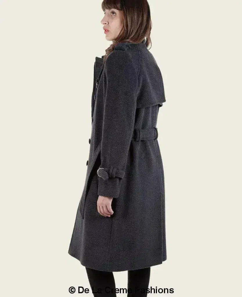 VENTURA - Trench-coat élégant et ajusté sans col