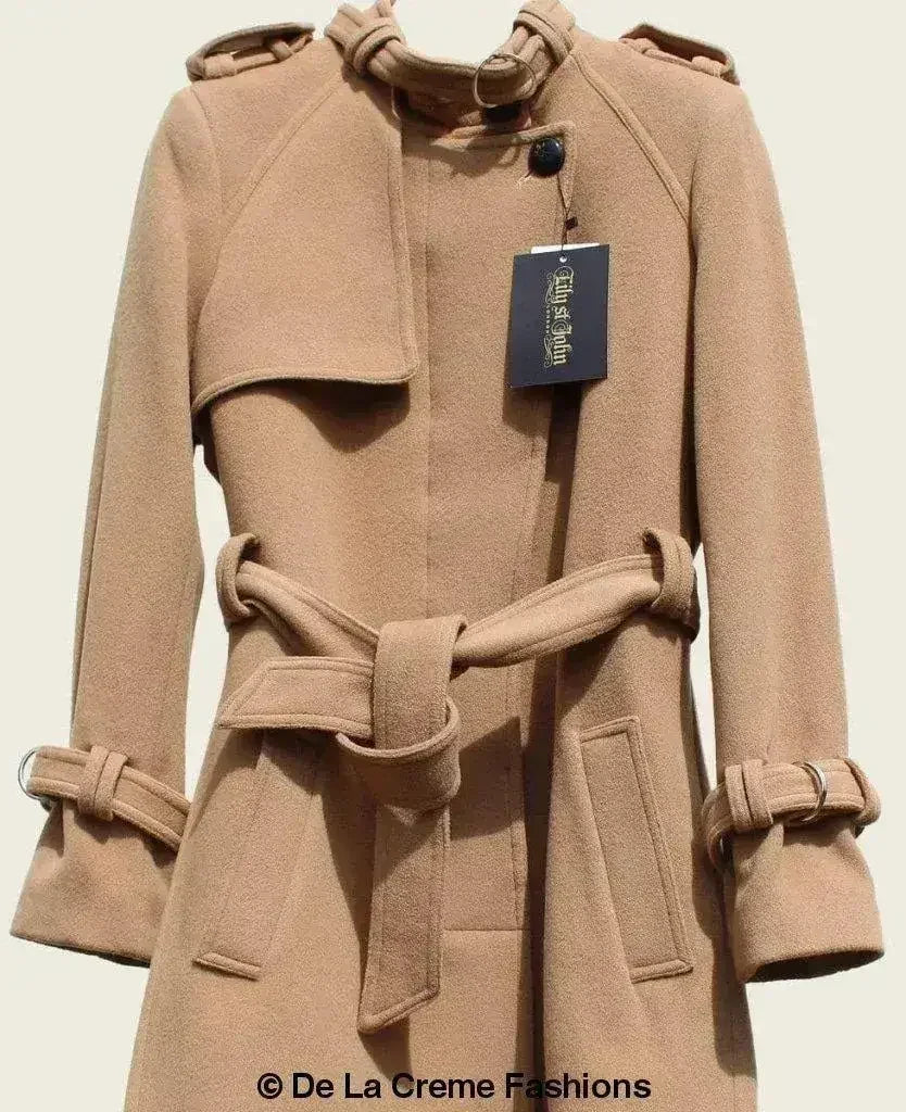 VENTURA - Trench-coat élégant et ajusté sans col