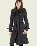 VENTURA - Trench-coat élégant et ajusté sans col