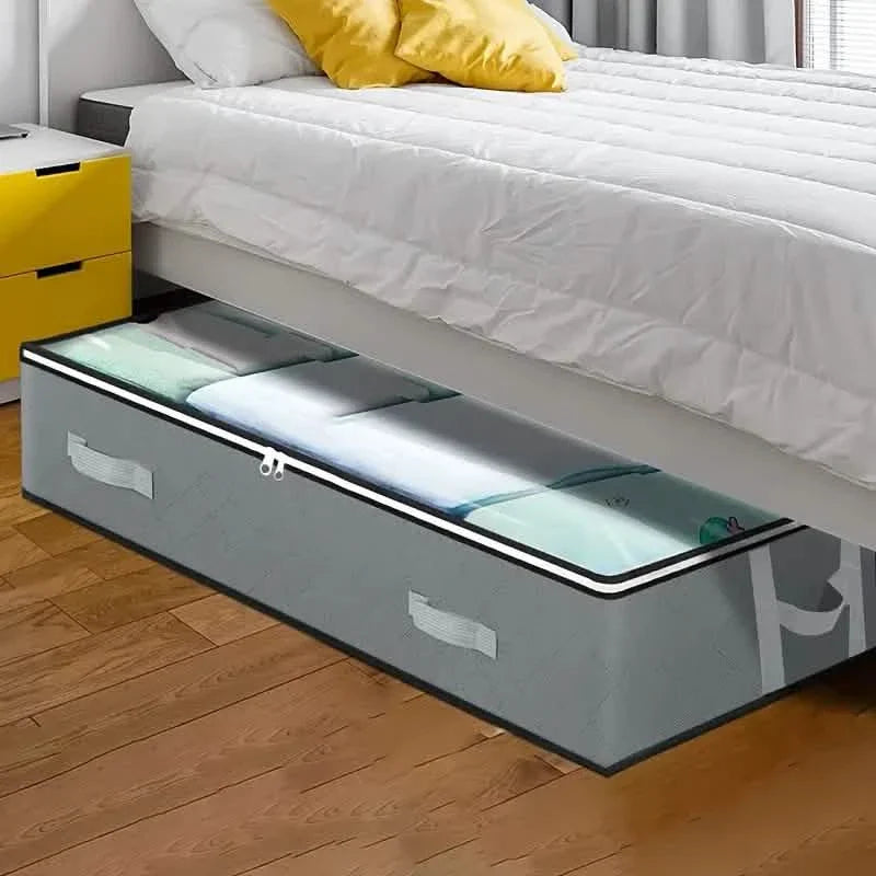 Organisateur de rangement polyvalent sous le lit avec poignées renforcées
