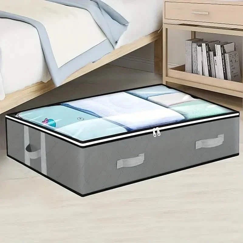 Organisateur de rangement polyvalent sous le lit avec poignées renforcées
