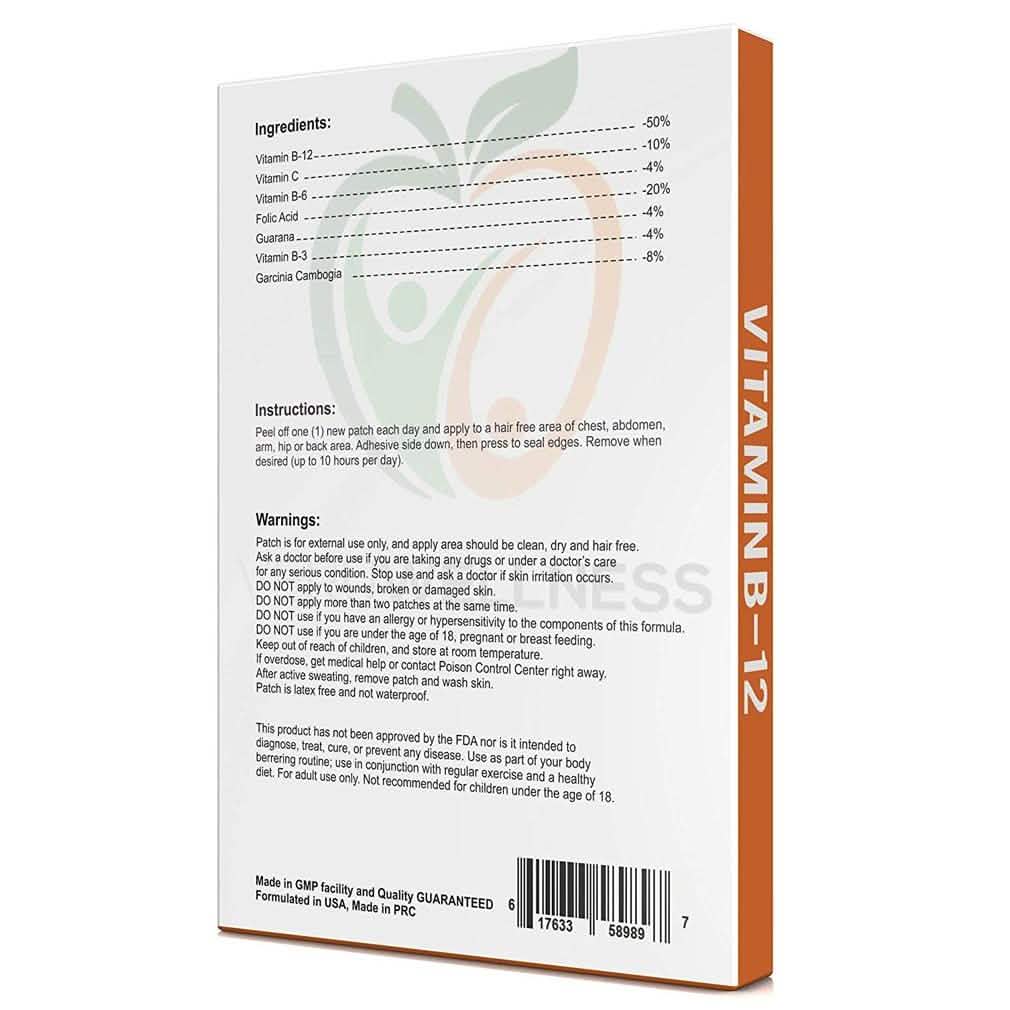 Patch de vitamine B12 Veru Wellness pour un regain d'énergie