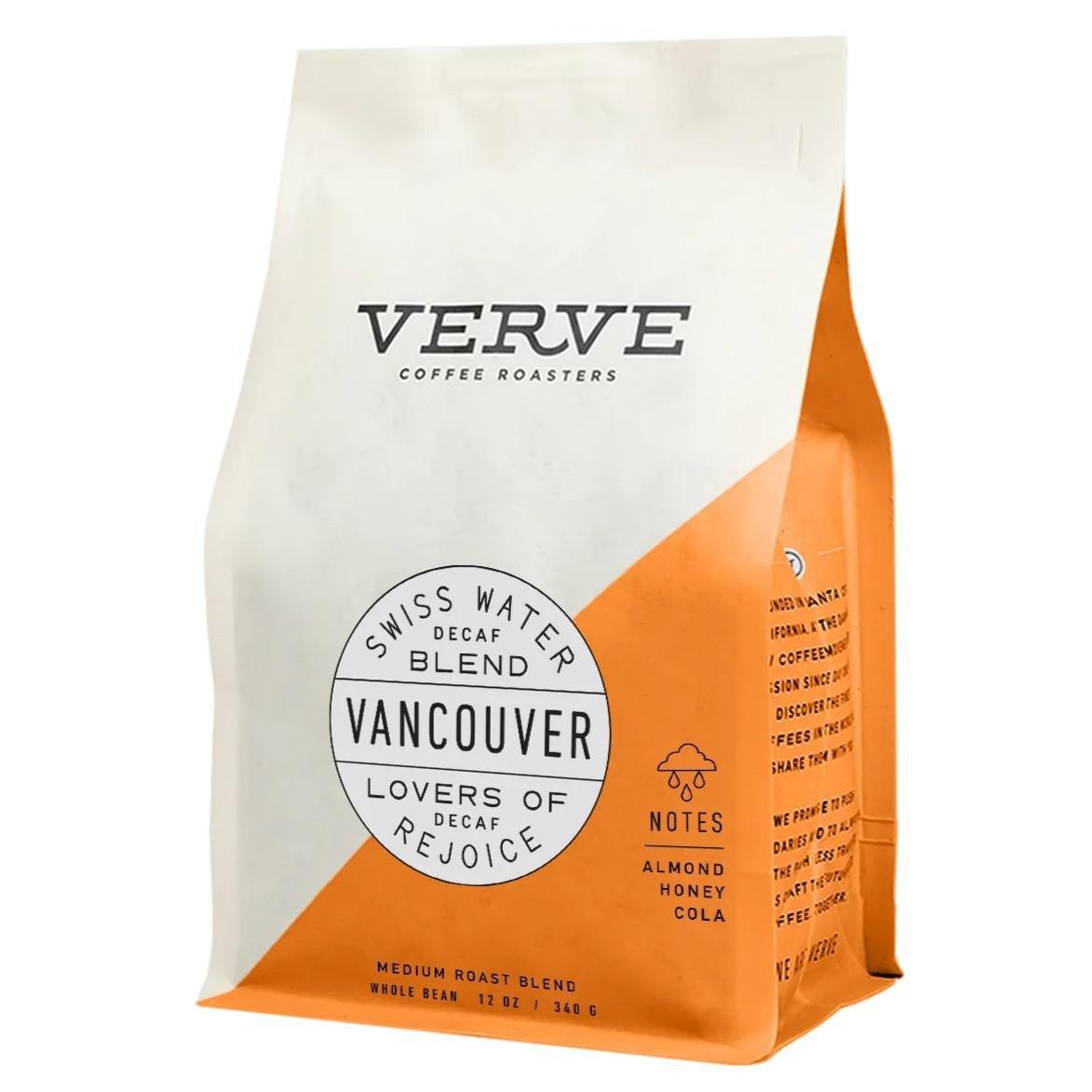 Verve Coffee Roasters - Grains de café décaféiné « Vancouver » (340 g)