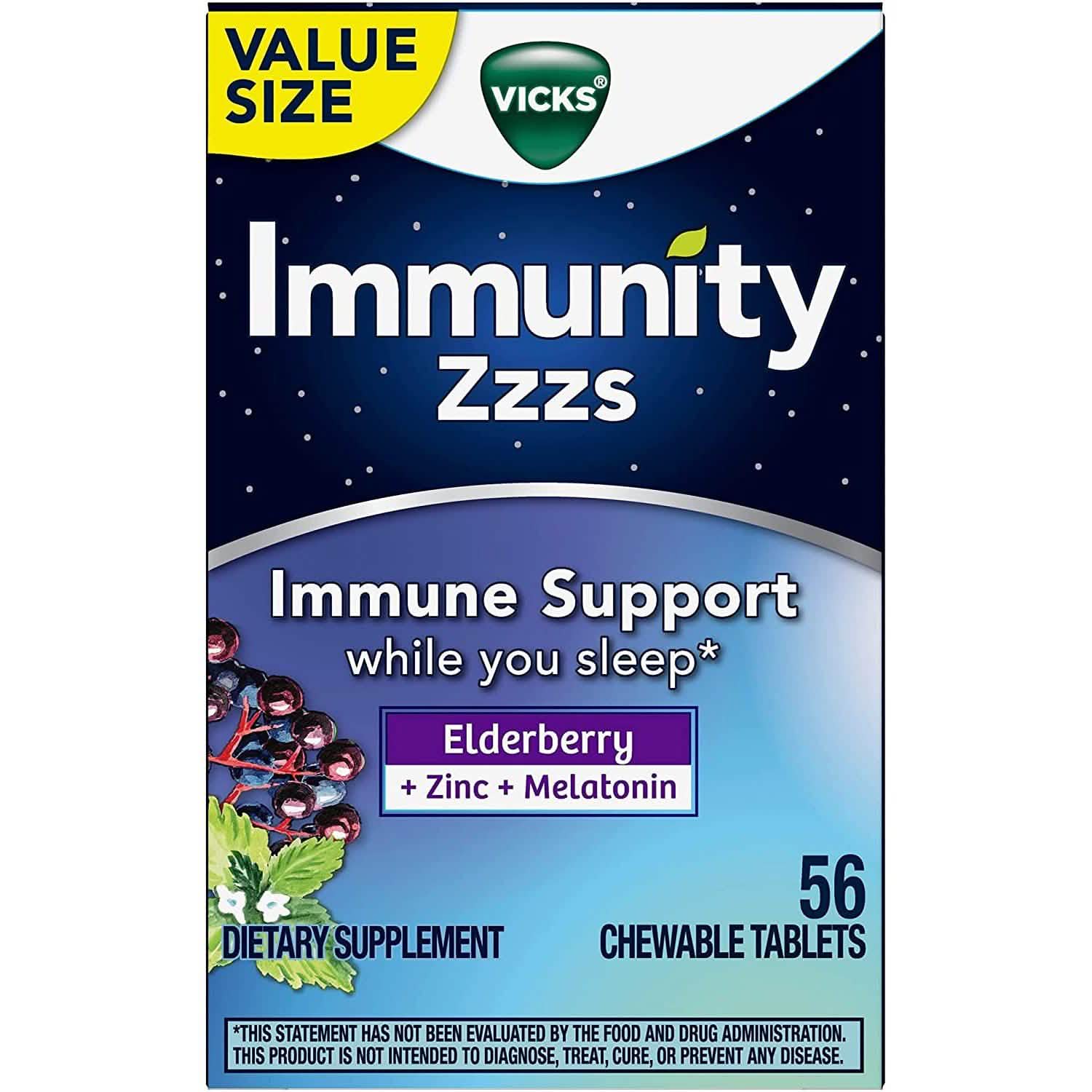 Vicks Immuno Zzzs Soutien Immunitaire Pendant le Sommeil