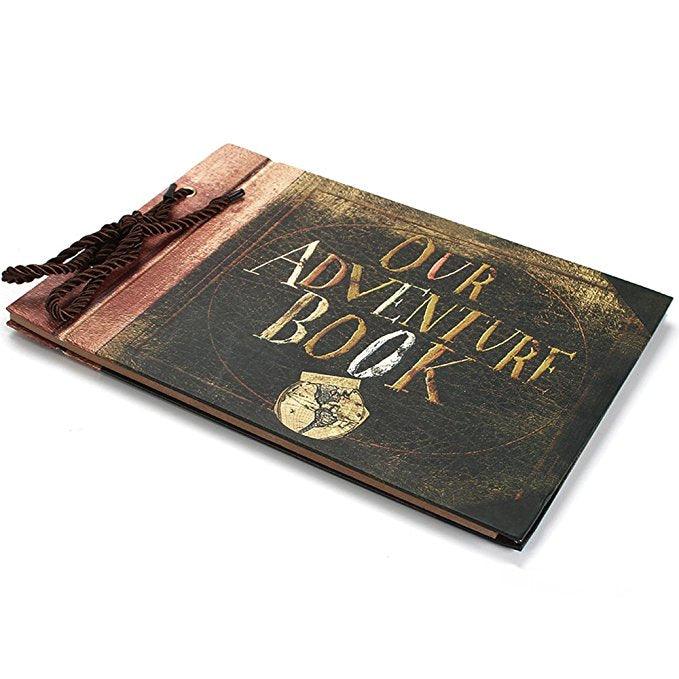 Vintage 20 Pcs 40 Pages Kraft Paper Sheets Card Notre Mon Album Aventure Fait à la Main Bricolage Photo Scrapbook Photo Album Cadeaux Pour les Amateurs de Scrapbook