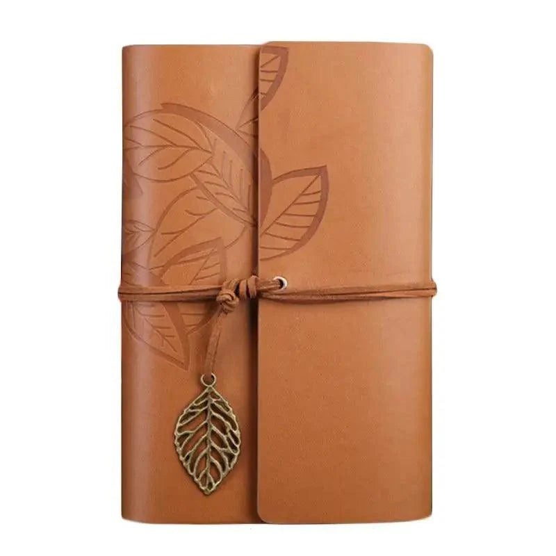 Carnet de notes journal en cuir PU vintage Rétro Livre Planners de voyage Fournitures de bureau et scolaires