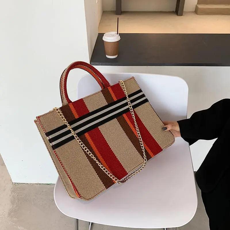 Sacs à main en toile de style vintage pour femmes, sacs décontractés grande capacité, sacs à bandoulière, sacs à bandoulière à la mode pour femmes