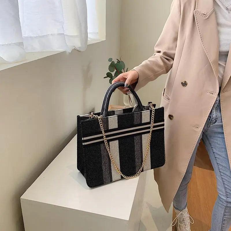 Sacs à main en toile de style vintage pour femmes, sacs décontractés grande capacité, sacs à bandoulière, sacs à bandoulière à la mode pour femmes
