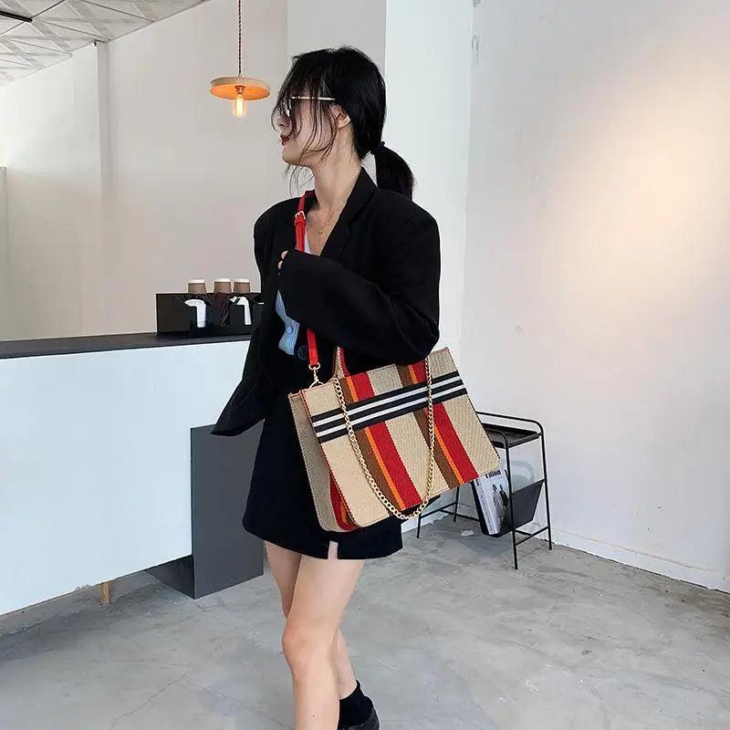 Sacs à main en toile de style vintage pour femmes, sacs décontractés grande capacité, sacs à bandoulière, sacs à bandoulière à la mode pour femmes