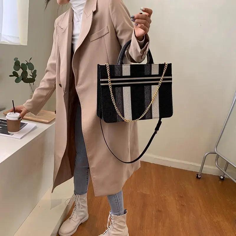 Sacs à main en toile de style vintage pour femmes, sacs décontractés grande capacité, sacs à bandoulière, sacs à bandoulière à la mode pour femmes