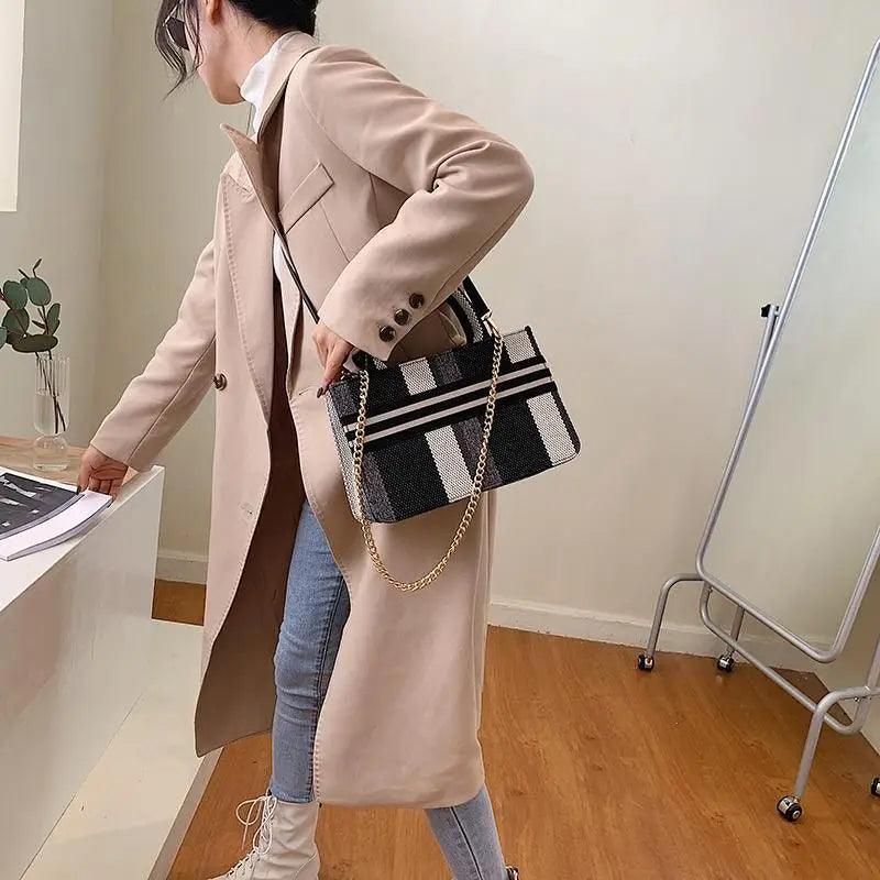 Sacs à main en toile de style vintage pour femmes, sacs décontractés grande capacité, sacs à bandoulière, sacs à bandoulière à la mode pour femmes