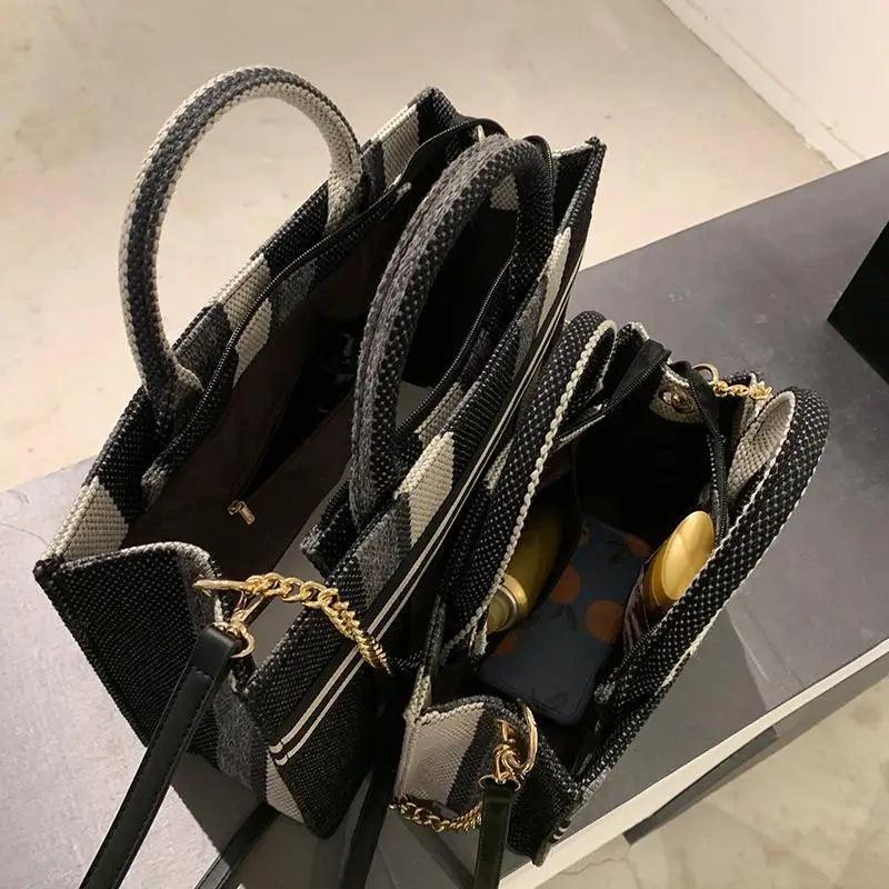 Sacs à main en toile de style vintage pour femmes, sacs décontractés grande capacité, sacs à bandoulière, sacs à bandoulière à la mode pour femmes