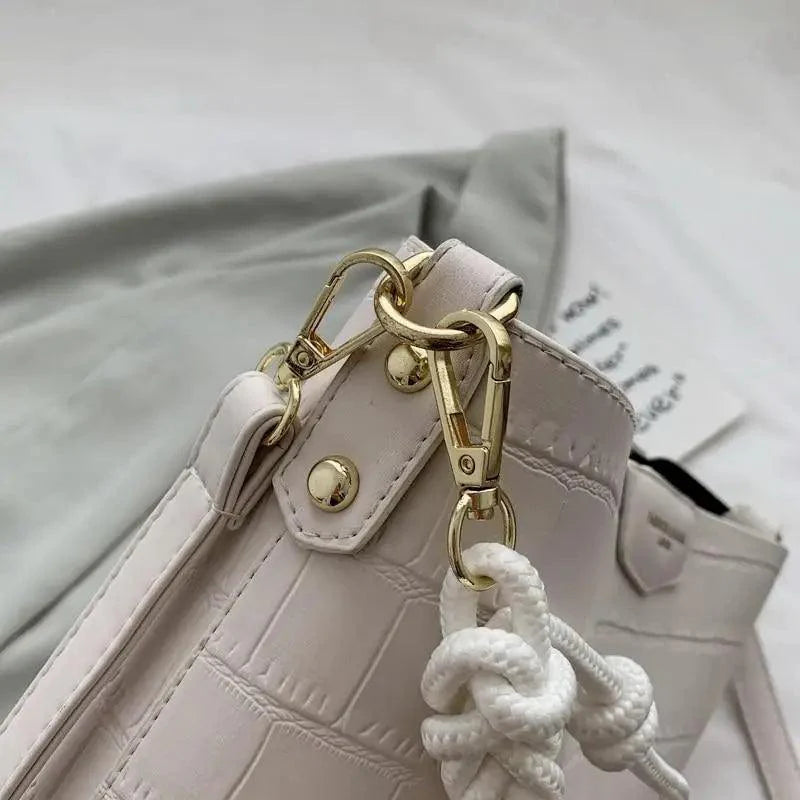 Sac à main seau pour femmes de style vintage, sac à bandoulière à motif de pierre, pour dames, sac féminin en bandoulière
