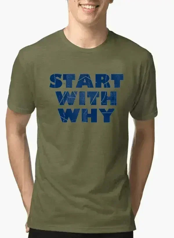T-shirt Mélangé Manches Courtes Start With Why