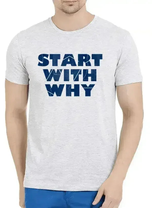 T-shirt Mélangé Manches Courtes Start With Why